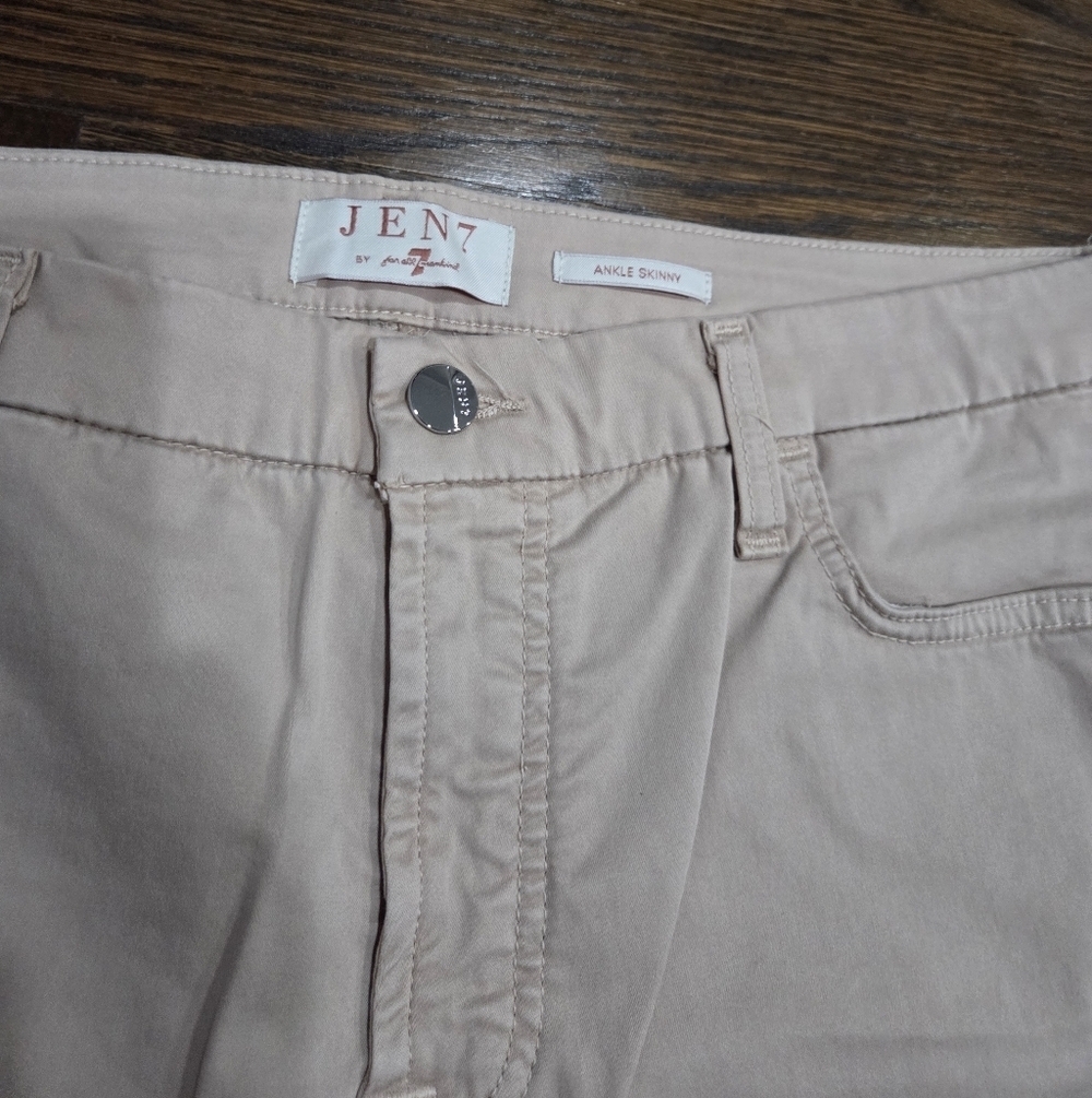 NWT Jen 7 By 7 For All Mankind Women's Tan Pants Sz.14 - Picture 2 of 9